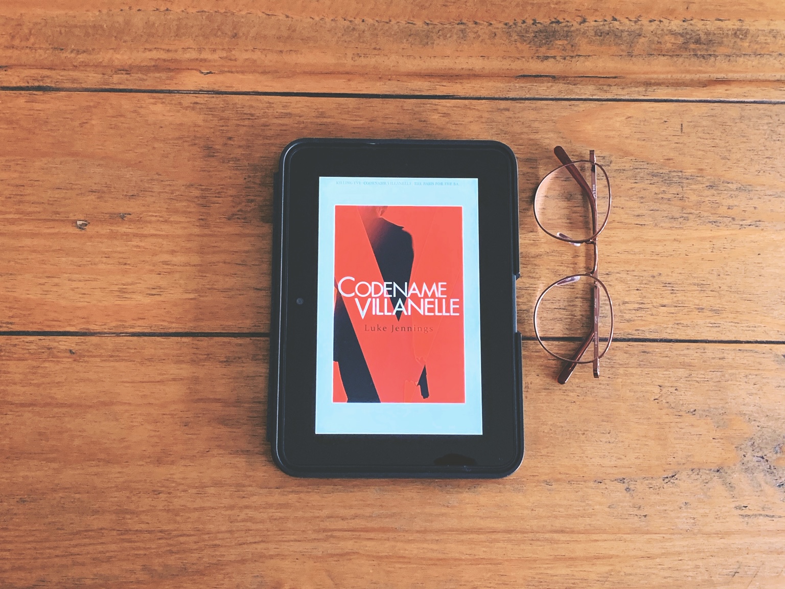 Codename Villanelle front cover on a kindle