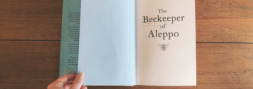 The Beekeeper of Aleppo by Christy Lefteri inside cover
